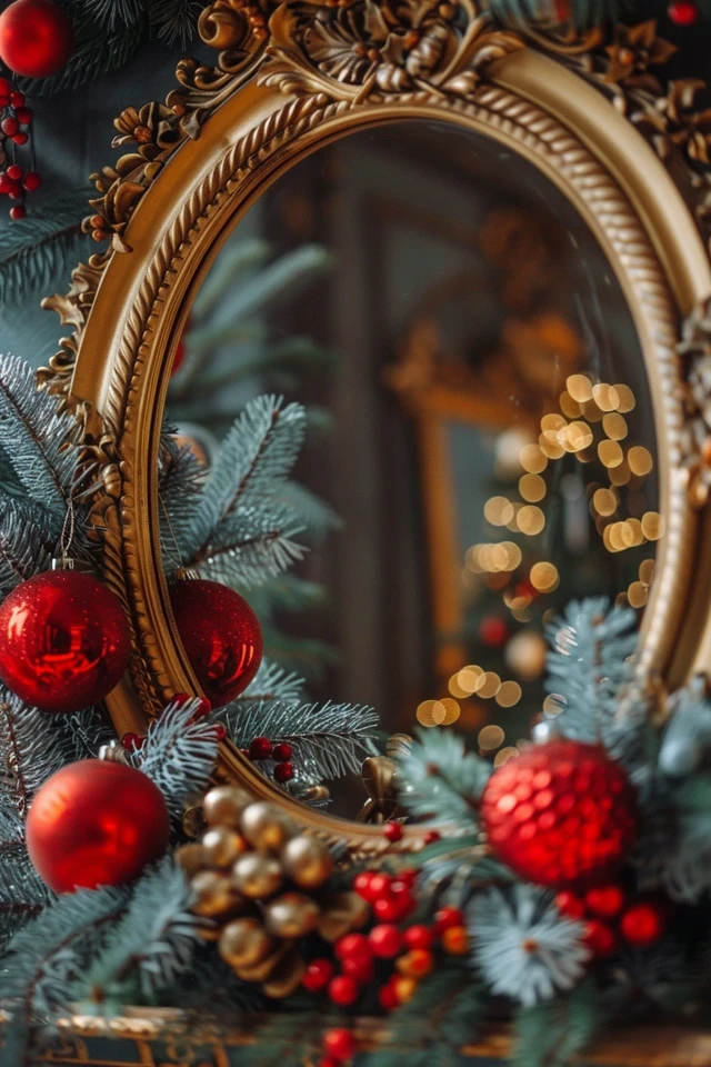 Decorative Mirror for the Holiday Season