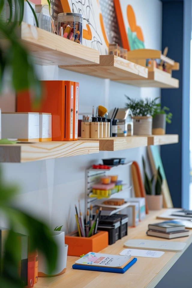 Functional Art Supply Storage