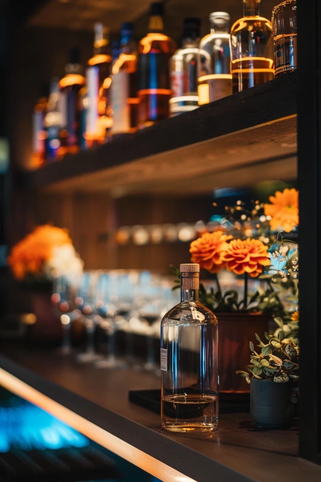Modern Bar Shelf Design