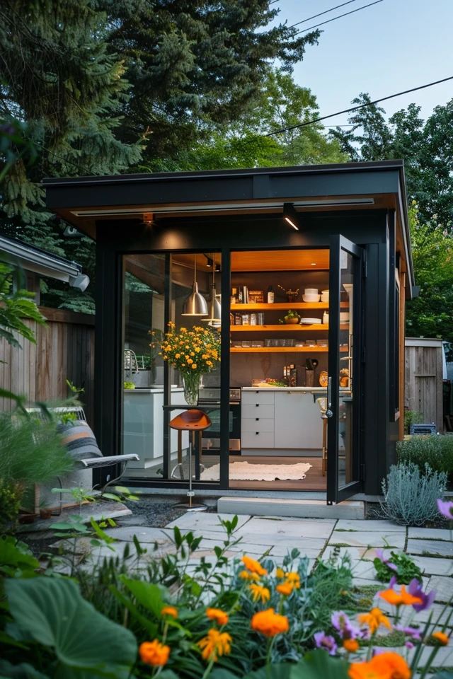 Scandi-Inspired Pub Shed