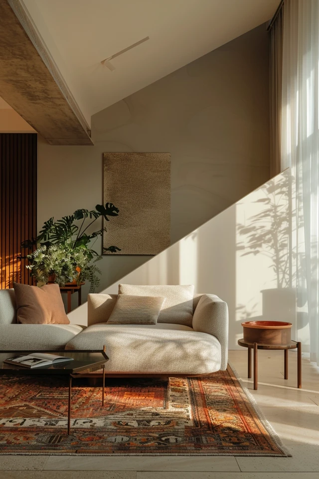 How To Decorate An Angled Wall In The Living Room: Creative Ideas