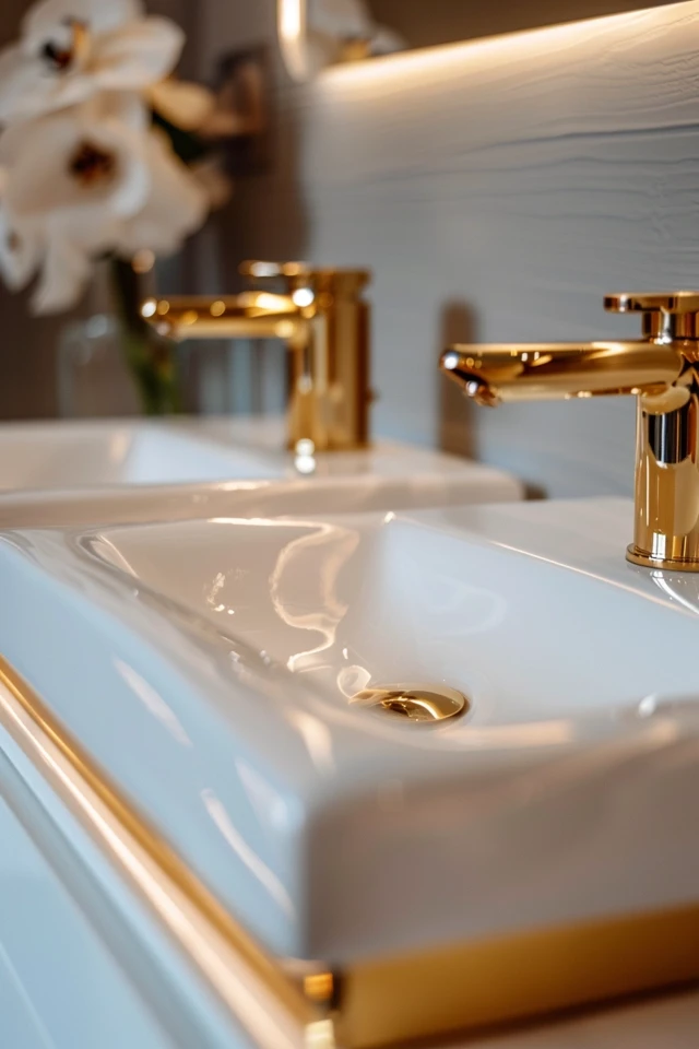Elevating Aesthetics with Gold Hardware