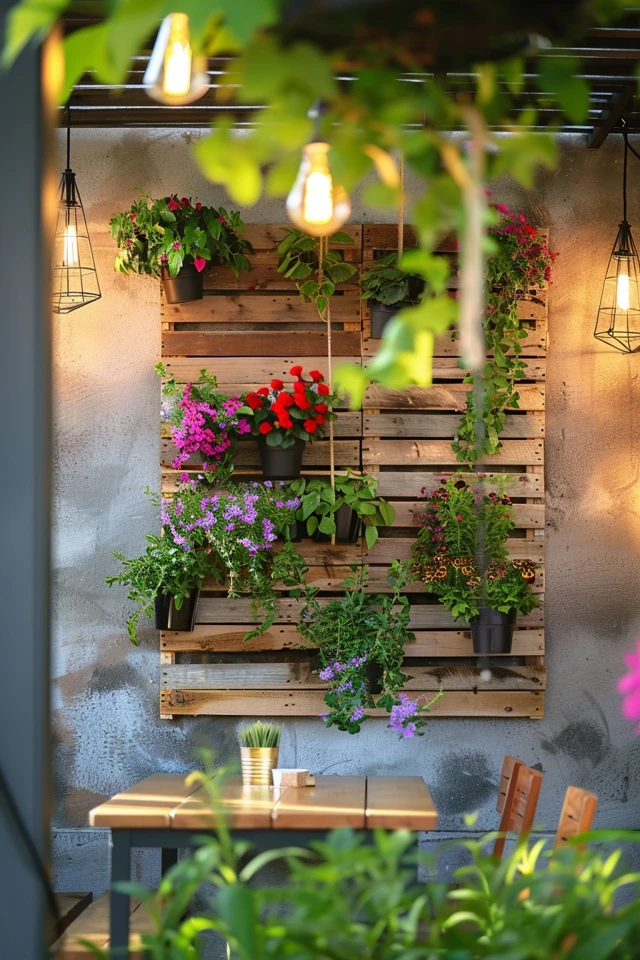 Vertical Pallet Garden