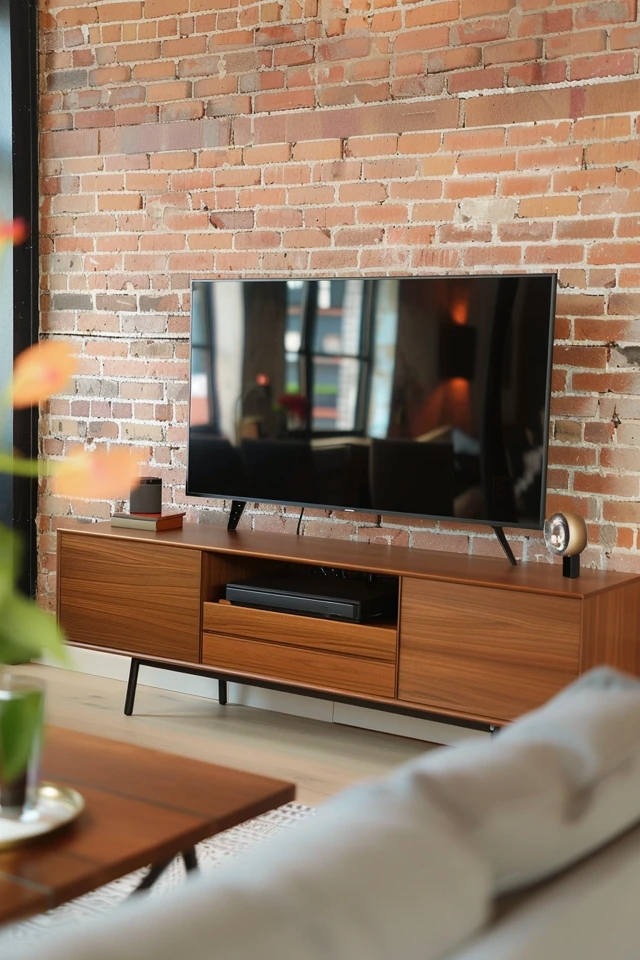 TV Mount with Webcam Shelf