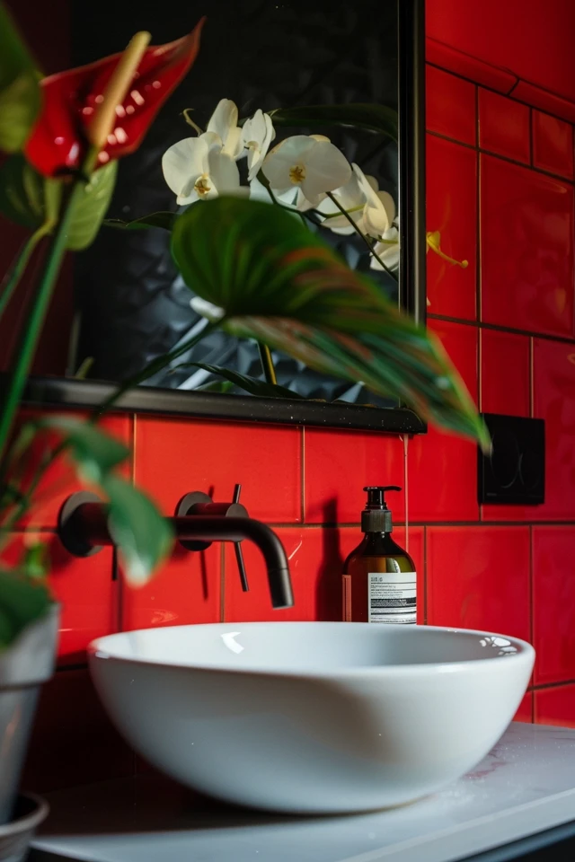 Surfaces with Red Inflections