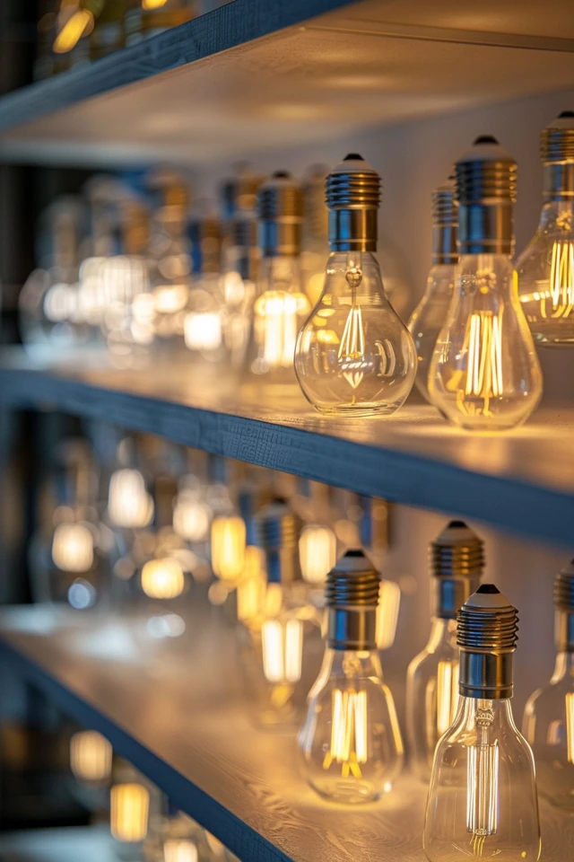 Organized Utility Closet for Light Bulbs