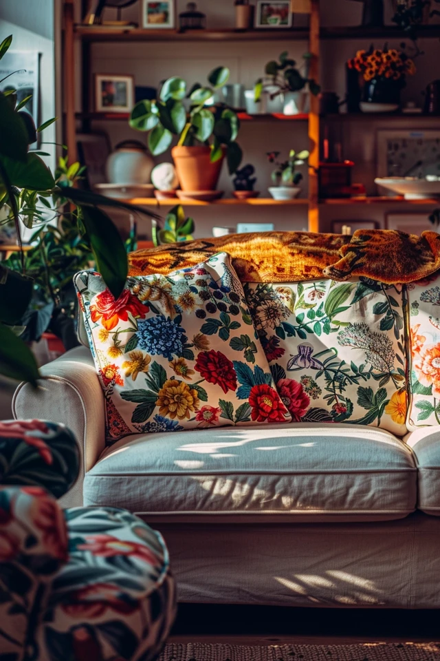 Add Decorative Pillows and Throws