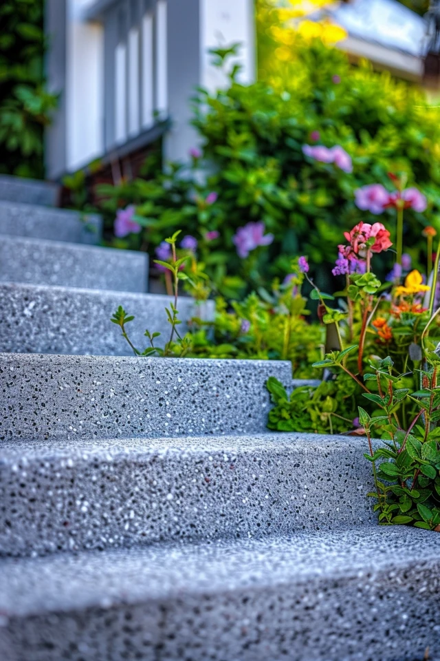 Modern Front Steps Design and Landscaping Ideas