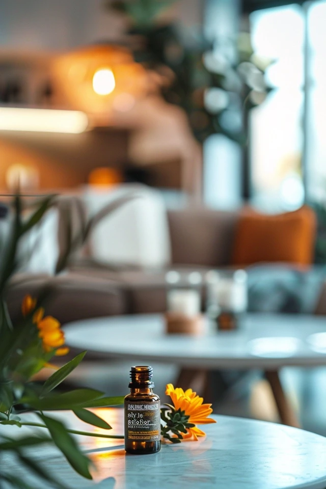 Placing oils inside couch cushions or pillows