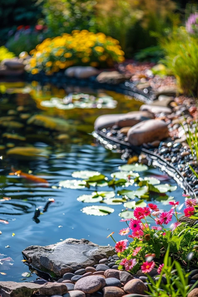 Concrete Pond Edging