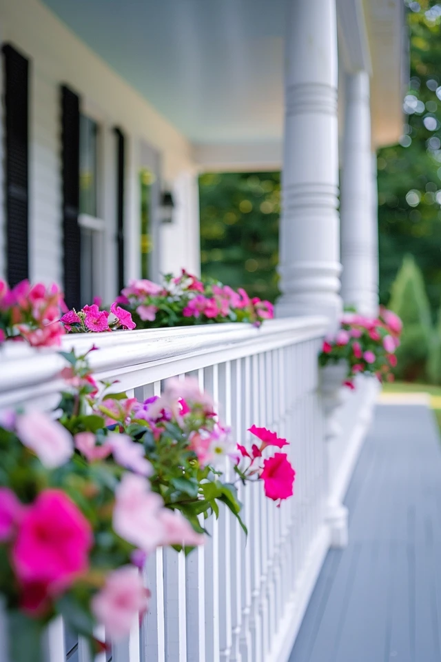 Horizontal Railings for a Modern Farmhouse