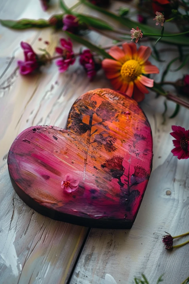 Unique Designs and Techniques for Wooden Heart Painting