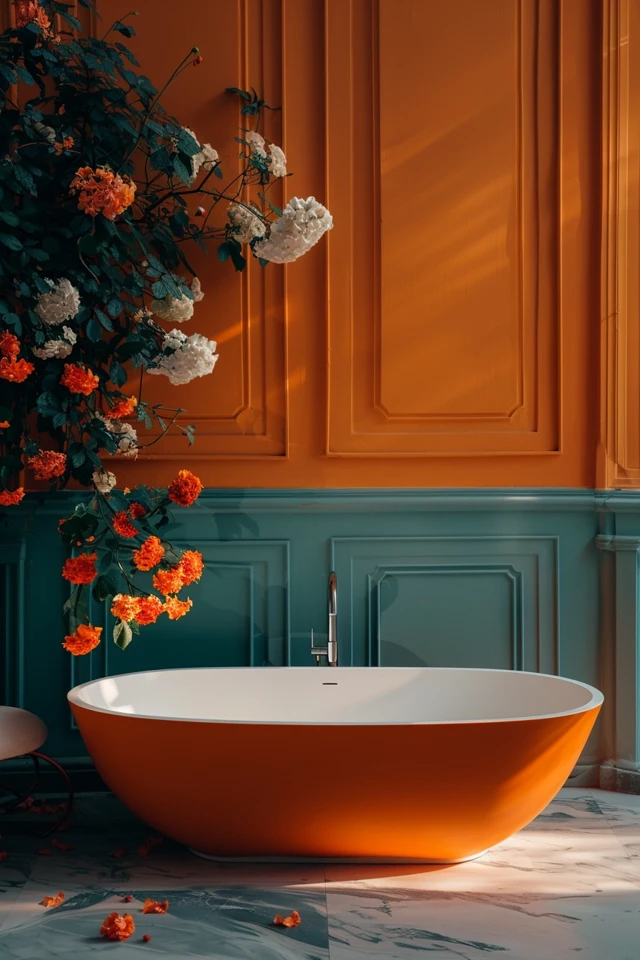 Almond Bathtub Design Ideas