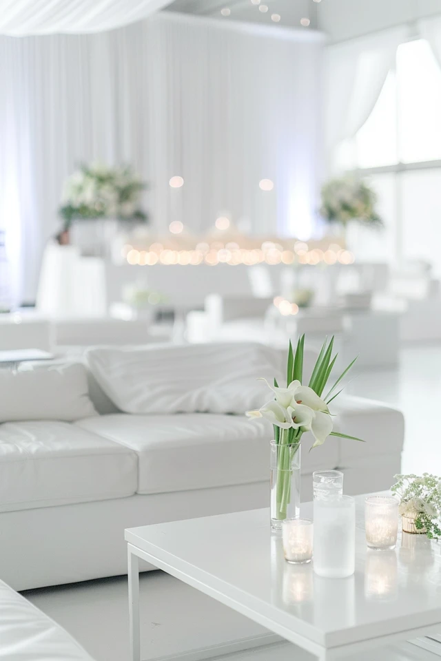 Key essentials for a minimalist white party