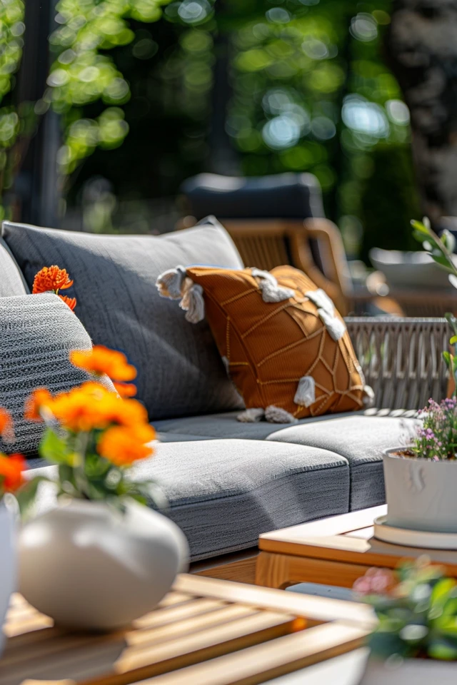 Styling Tips for Outdoor Furniture Against a White House Exterior - photo 2
