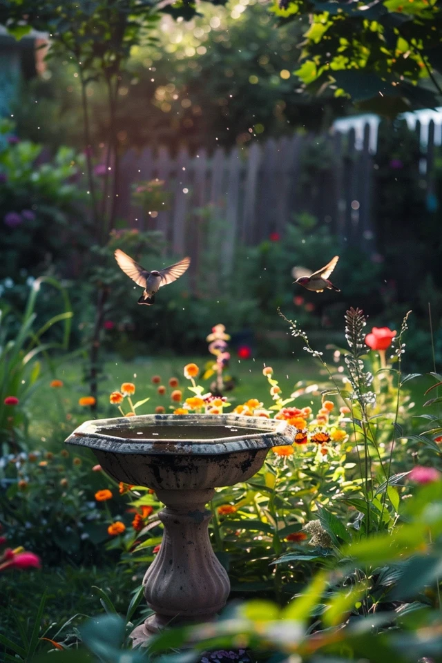 Hanging and Minimalist Bird Bath Designs