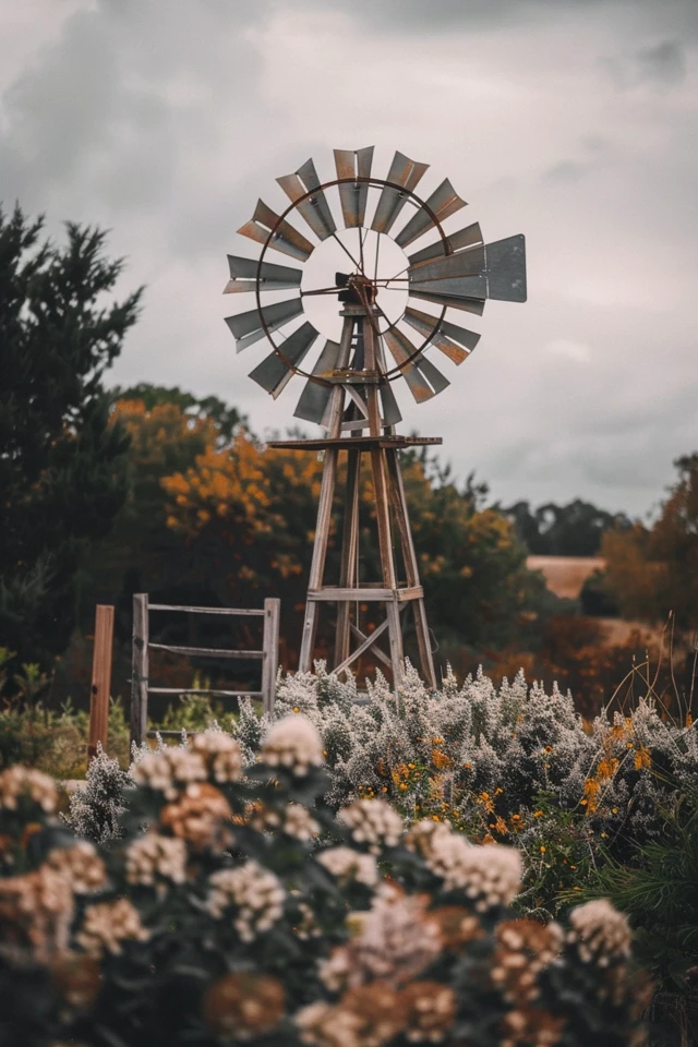 Rustic Charm: Farmhouse Windmill Decor Ideas