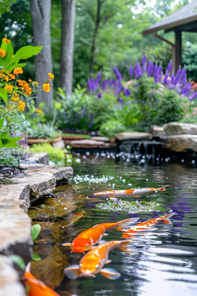 Ponds with Waterfalls or Streams