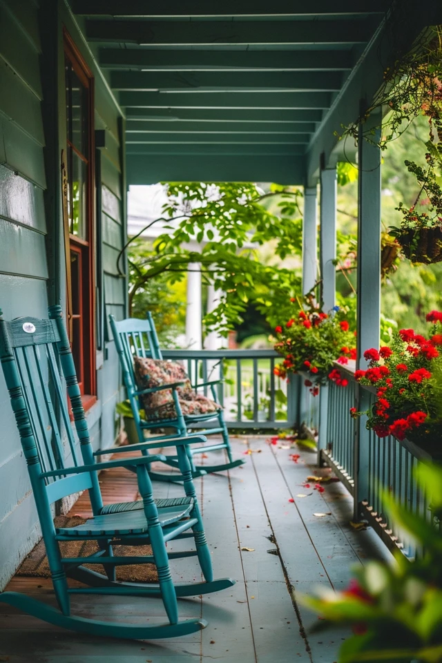 Refresh Your Porch with Painting Rocking Chair Ideas