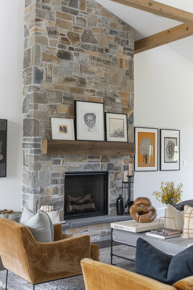 How To Hang A Picture On A Stone Fireplace: Secure Methods