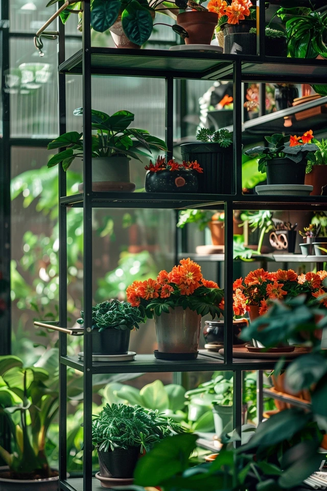 Aluminum Shelves for Flowerpots