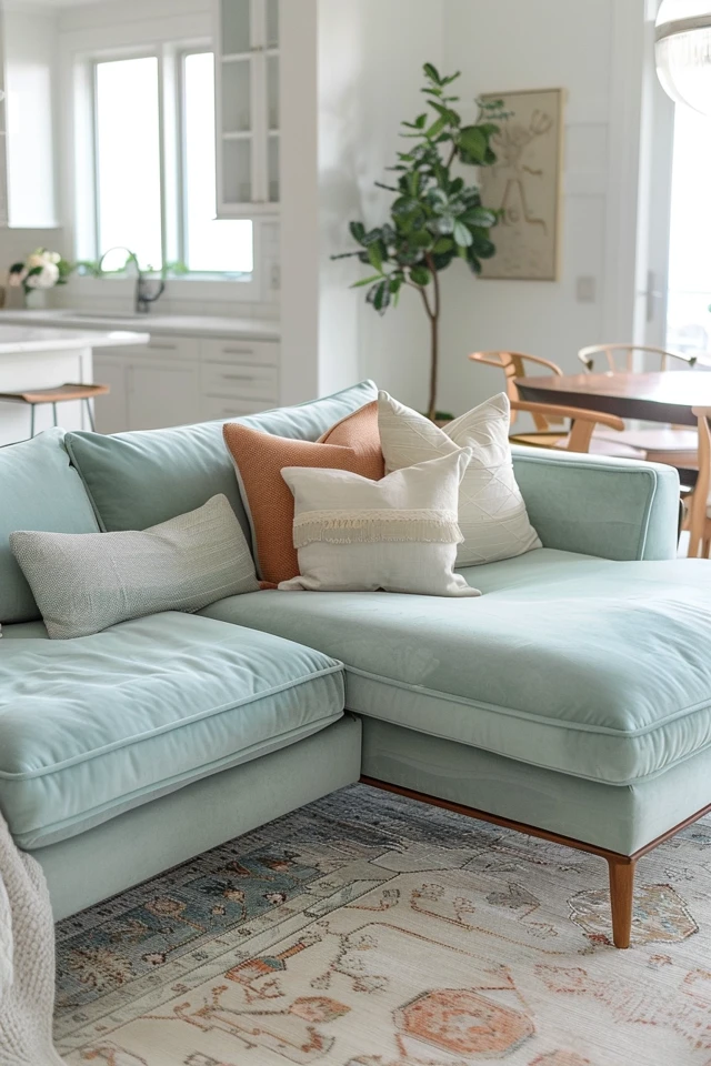 Rug Placement With Sectional Couch: Leave Room for Legs - photo 2