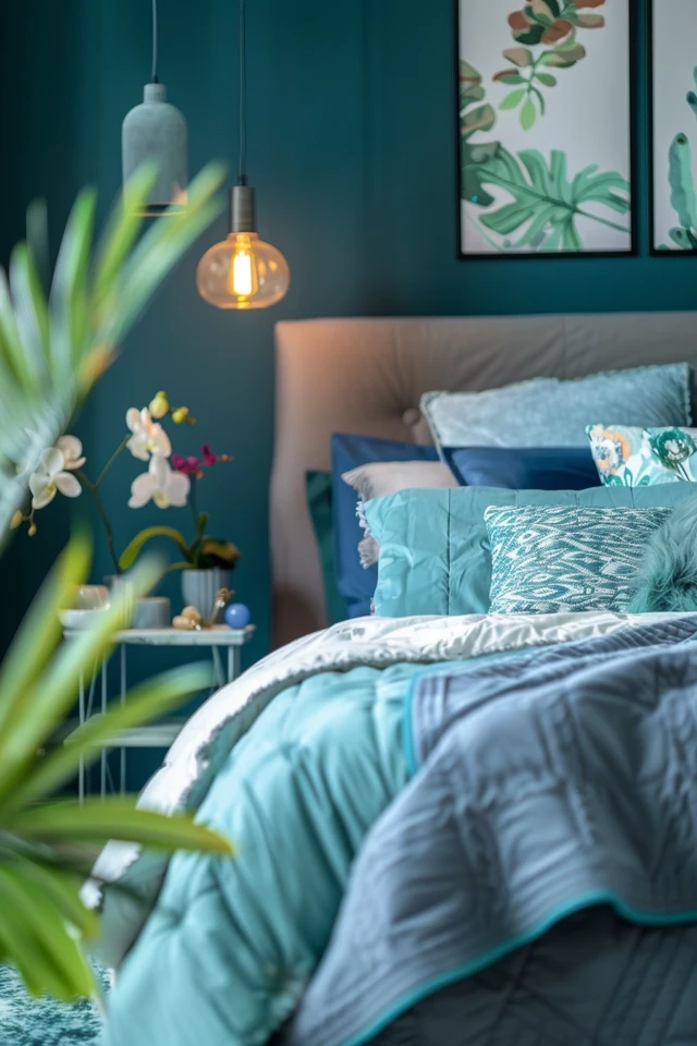 Styling Ideas for a Teal and Grey Bedroom