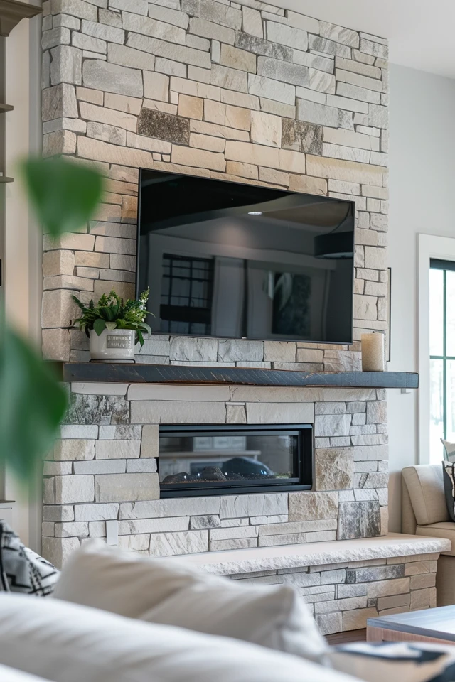 How To Mount A TV On A Stone Fireplace: Installation Tips