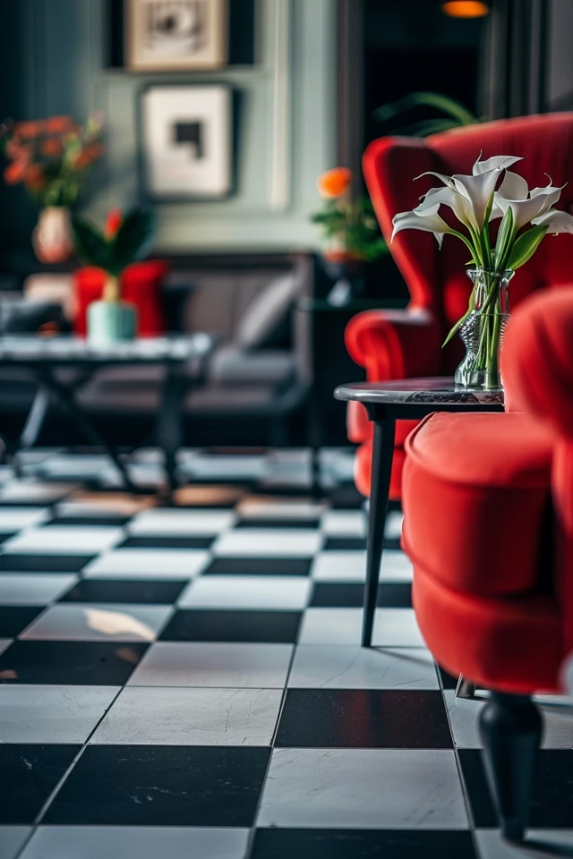 How To Paint A Checkerboard Floor: Playful Room Update