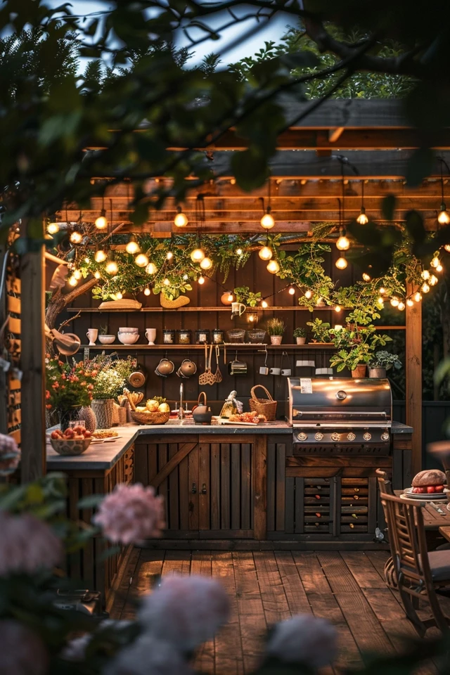 Options for Covered and Open Outdoor Kitchens