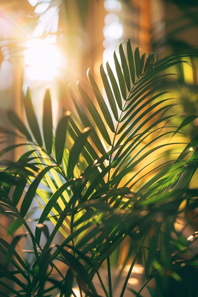 Decorating with Preserved Palm Leaves