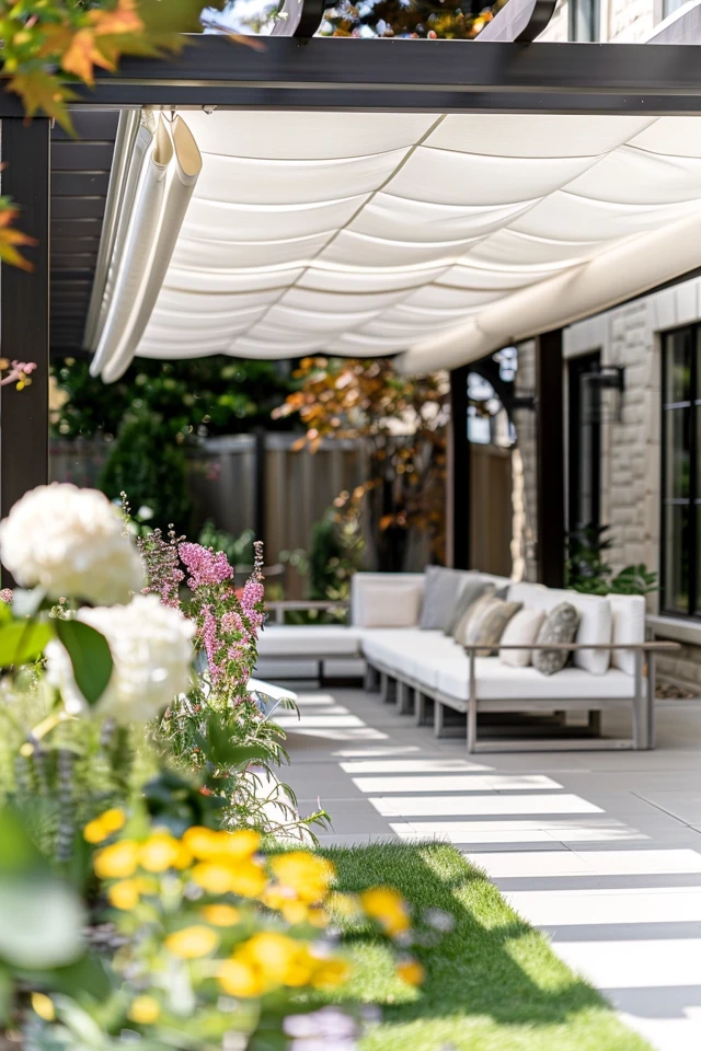 Patio Shade Ideas with Pergolas and Canopies