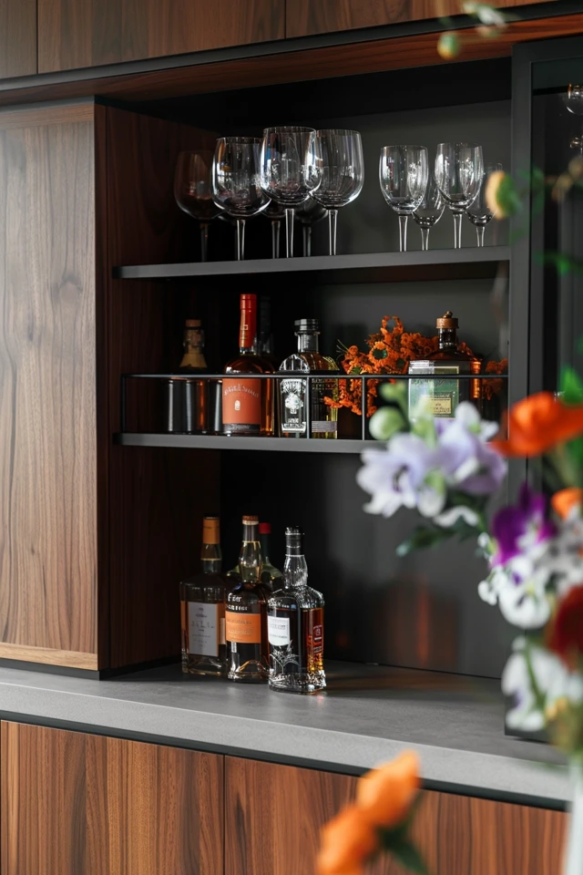 Styling a Dry Bar to Fit Your Space