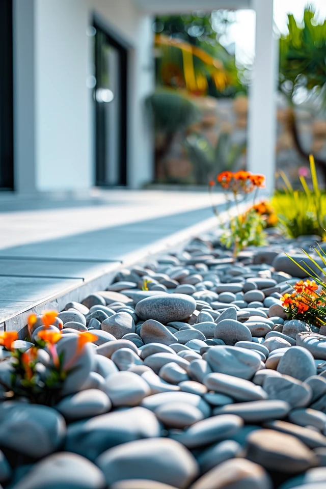 Enhancing Pathways with Unique Pebble Designs