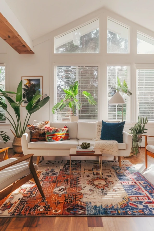 Colorful Mid Century Rug Ideas