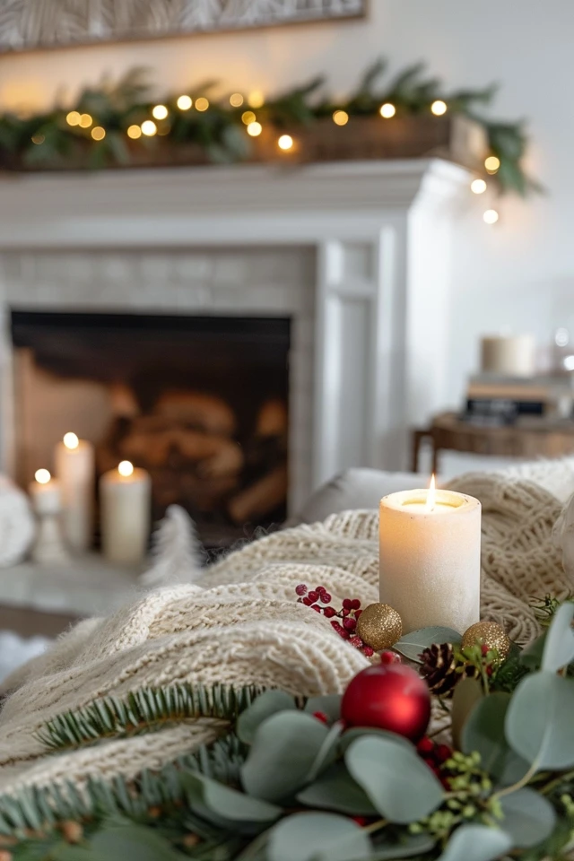 How to Make Beautiful After Christmas Winter Mantel Decor