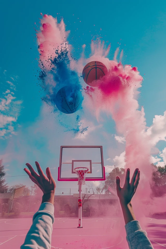 Slam Dunk Basketball Gender Reveal Ideas!