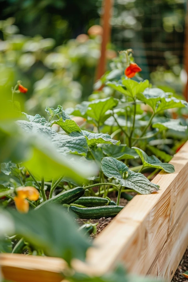 How To Trellis Cucumbers In A Raised Garden Bed: Effective Techniques