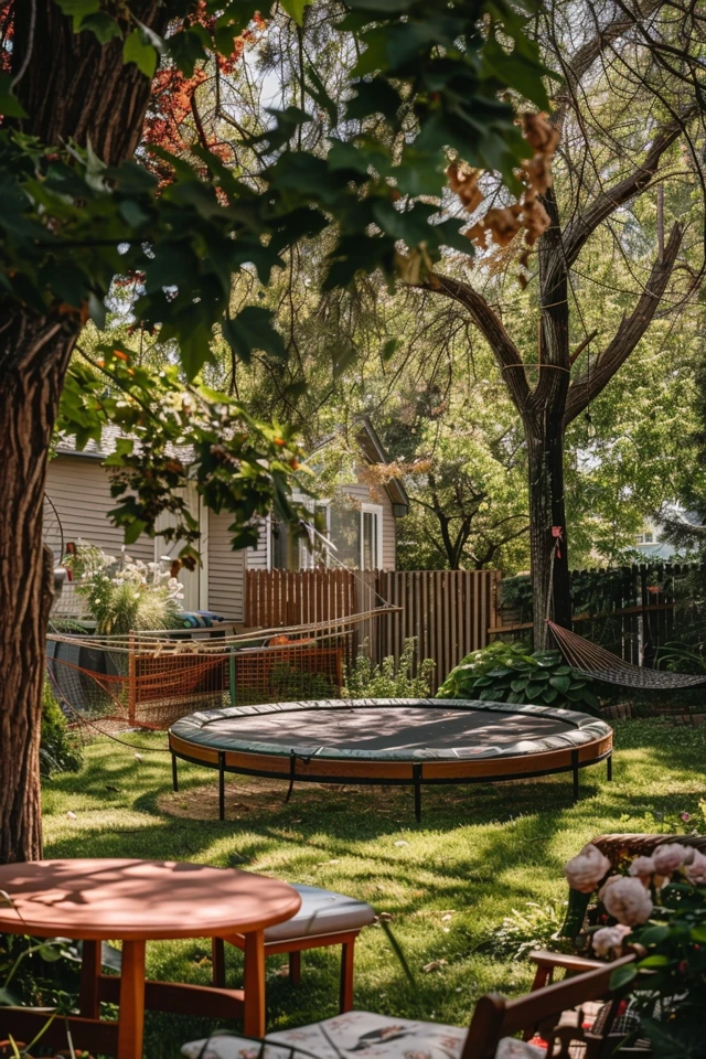 Trampoline Landscape Ideas to Transform Your Yard - photo 2
