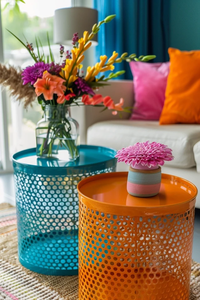 Hand-Painted Accent Tables: Adding Artistic Flair to Your Home.