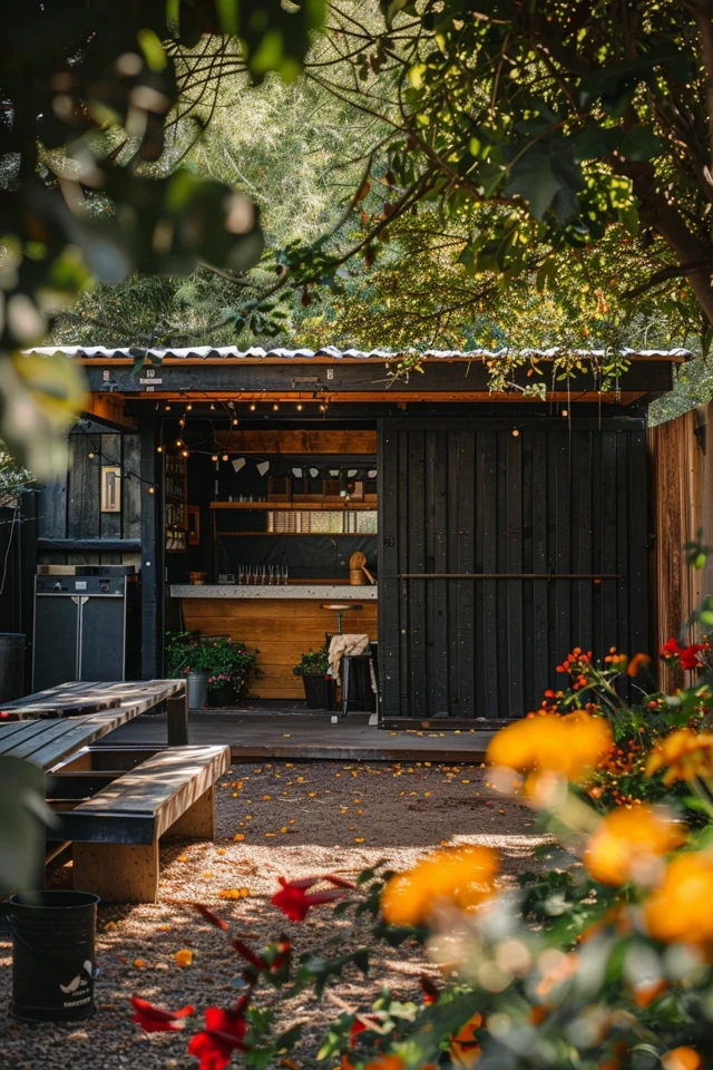Rustic Bar Shed Designs for a Cozy Retreat