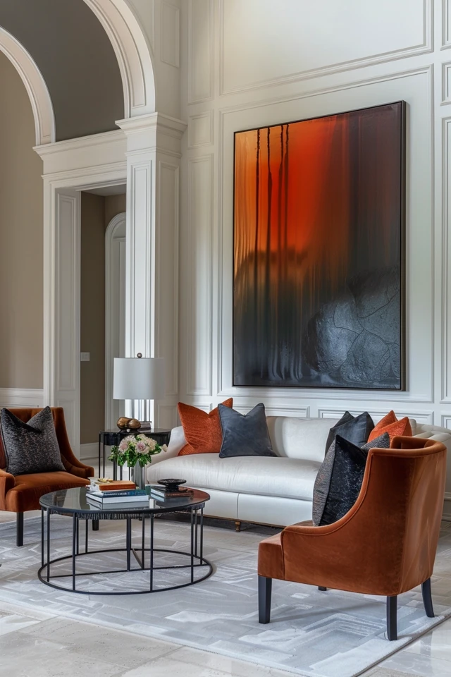 Creating a Statement with Large Wall Art for High Ceilings