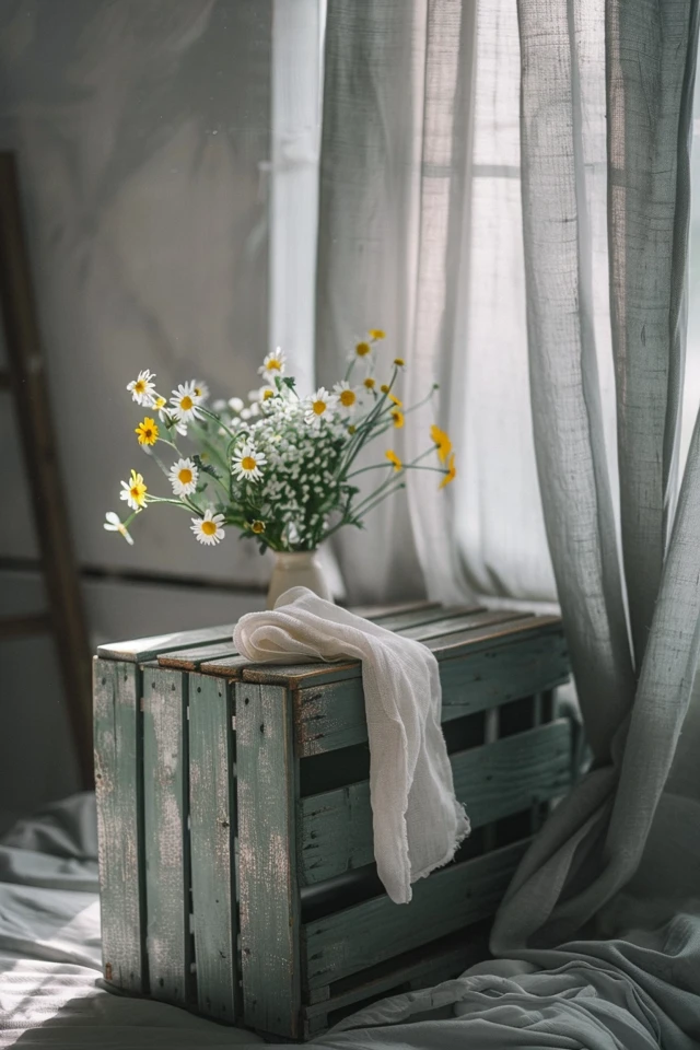 Painted Wood Crate – Creative Decorating Ideas