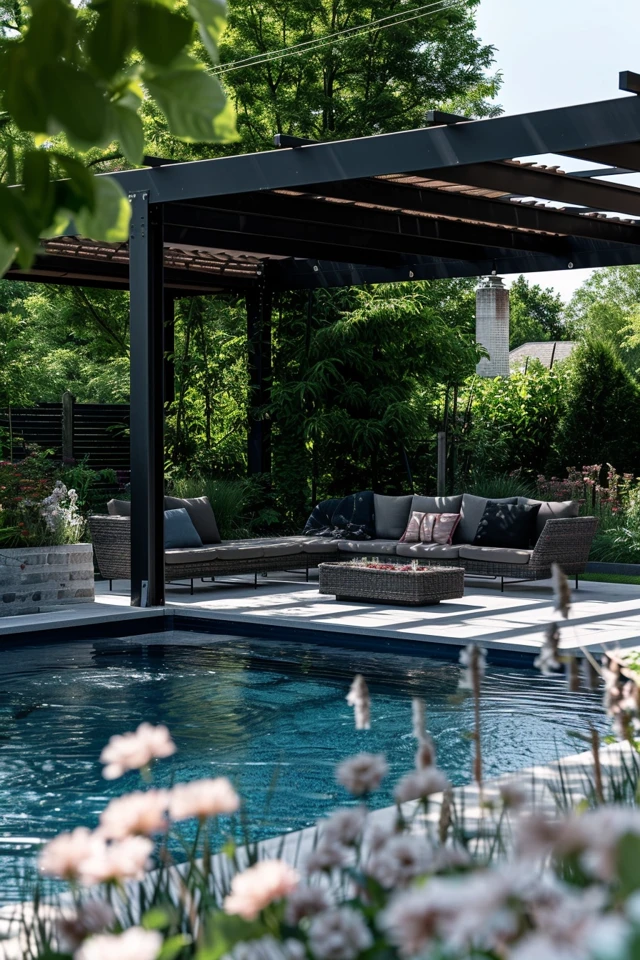 Custom Designs for Poolside Shade