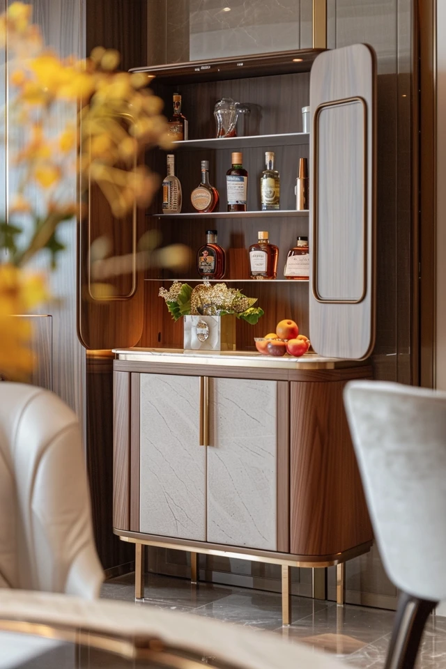 How To Construct A Chic Bar Cabinet For Entertaining
