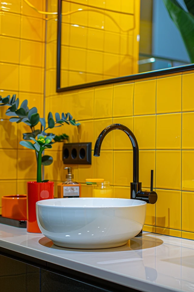 Refreshing Your Yellow Tile Bathroom Easily