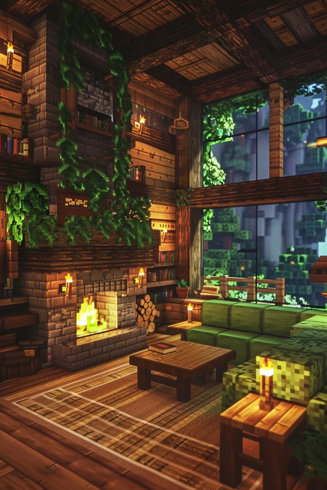 Rustic Minecraft Living Room Designs to Inspire