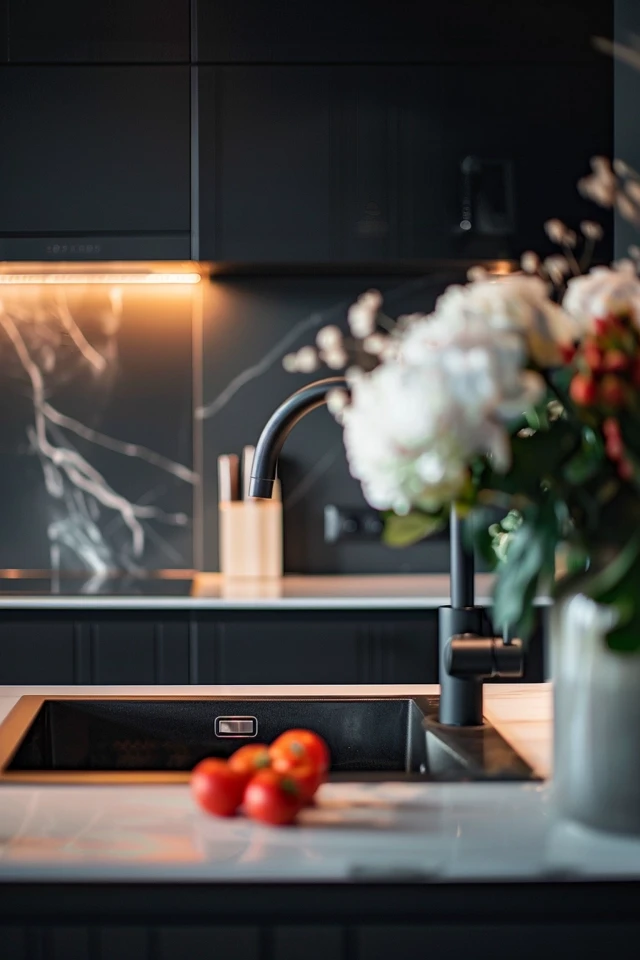 Stylish Inspiration for Black Kitchen Design