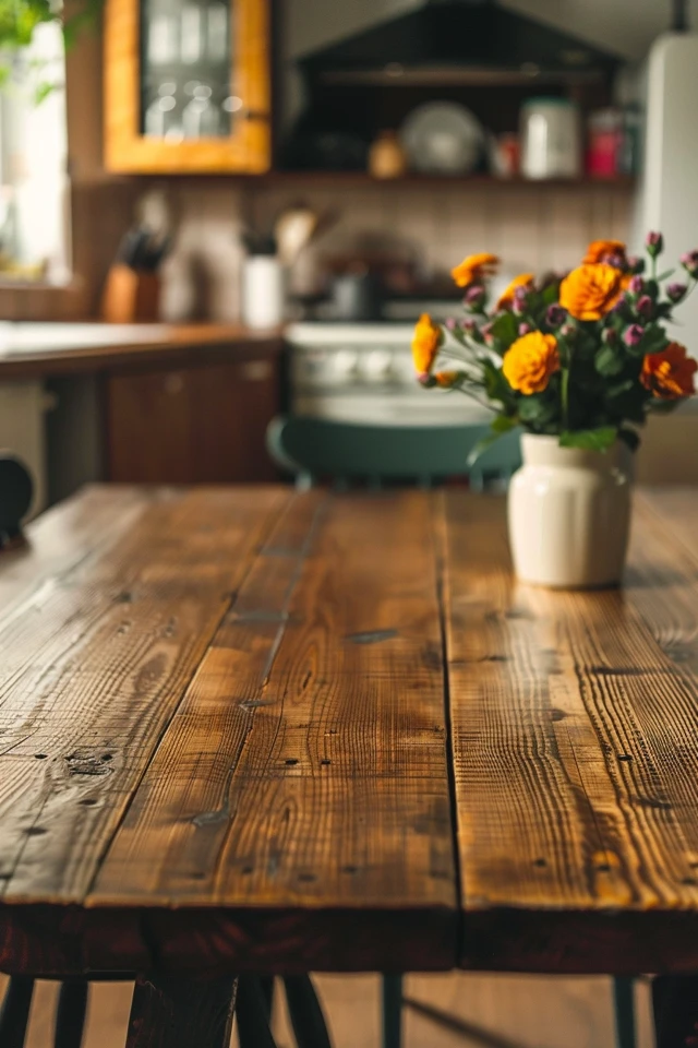 Plank Tabletop with Wood Boards