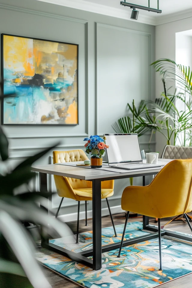 Chic Dining Room Office Ideas for Work & Meals